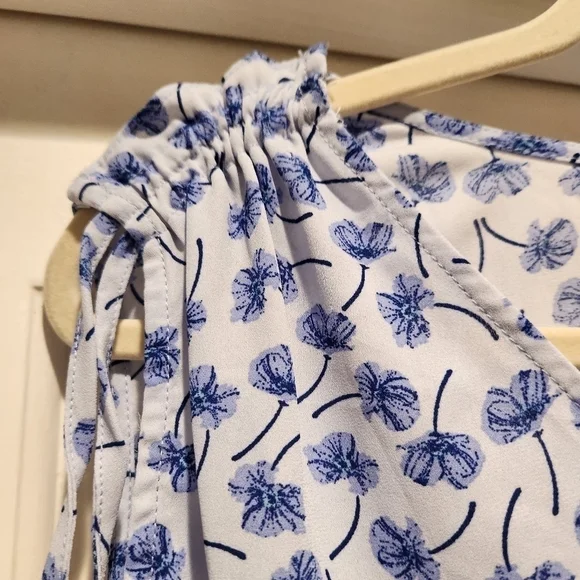 PaperMoon blue floral spring blouse Women's size 2X NWT - Picture 7 of 7